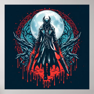 Bloodborne Video Game Hunterers Poster