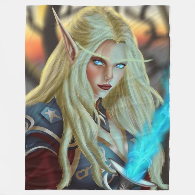 Bloodelf Magician Fleecedecke (Vorderseite)