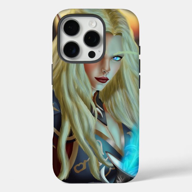 Bloodelf Magician iPhone 16 Pro Hülle (Rückseite)