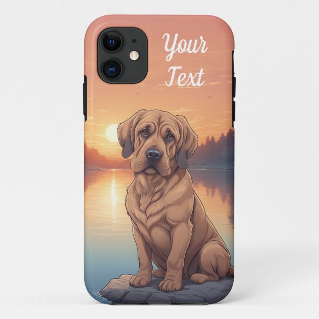 Bloodhound am See Case-Mate iPhone Hülle (Rückseite)