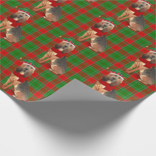 Bloodhound Dog Funny Holiday Kariert Weihnachten Geschenkpapier