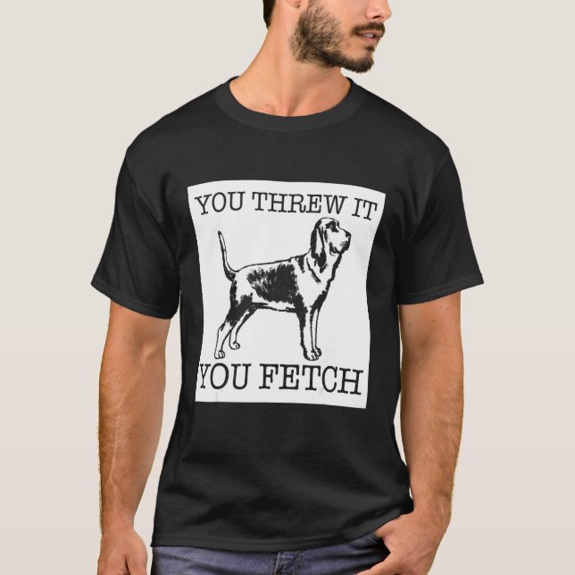 Bloodhound funny dog lover gift T-Shirt (Vorderseite)