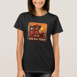 Bloodhound God Bless Texas T-Shirt