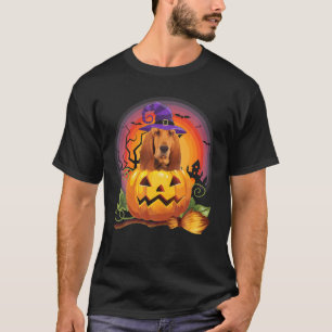 Bloodhound Hexenkürbis Halloween Hund Lover T-Shirt