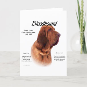 Bloodhound History Design Feiertagskarte