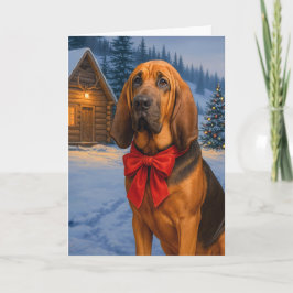 Bloodhound Holiday Karte