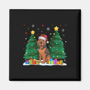Bloodhound Hund Liebhaber Weihnachtsmannmütze Ugge Magnet