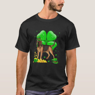 Bloodhound Hund Lucky Charm St. Patrick's Day Part T-Shirt