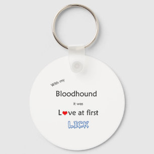 Bloodhound Lick Design Schlüsselanhänger
