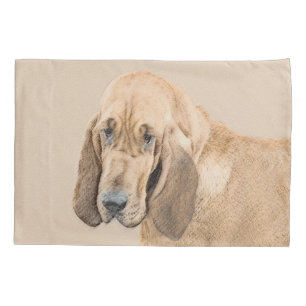 Bloodhound-Malerei - Niedliche Original Hunde-Kuns Kissenbezug