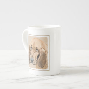 Bloodhound-Malerei - Niedliche Original Hunde-Kuns Prozellantasse