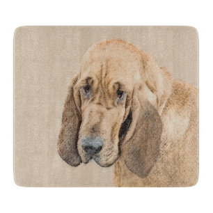 Bloodhound-Malerei - Niedliche Original Hunde-Kuns Schneidebrett