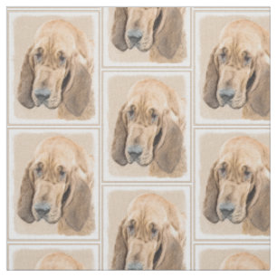 Bloodhound-Malerei - Niedliche Original Hunde-Kuns Stoff