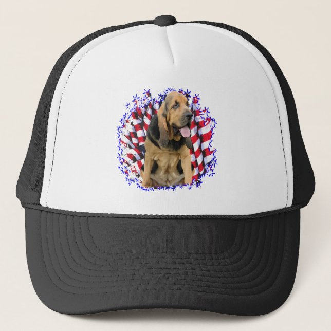 Bloodhound Patriot Truckerkappe (Vorderseite)
