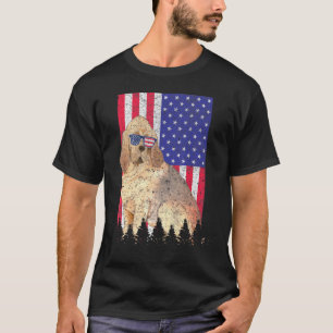 Bloodhound Patriotic Hund USA Stolz amerikanische  T-Shirt