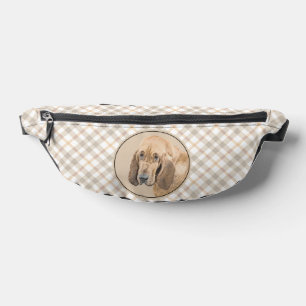 Bloodhound Peinture rouge mignon odeur chien art