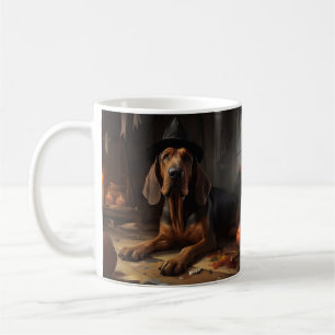 Bloodhound Pumpkins Halloween Beängstigend Kaffeetasse