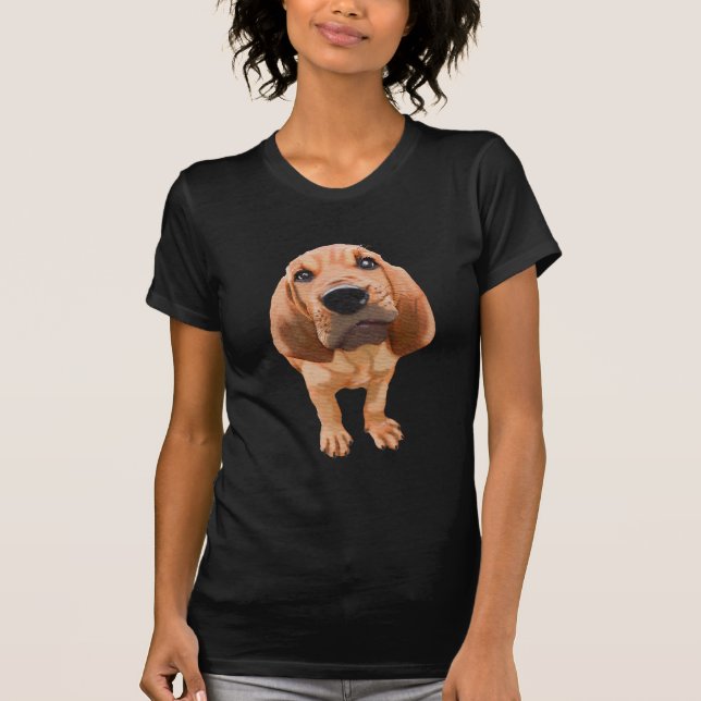 Bloodhound Puppy T-Shirt (Vorderseite)