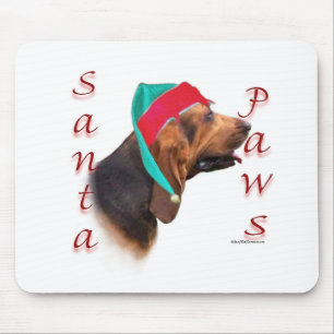 Bloodhound Santa Paws Mousepad