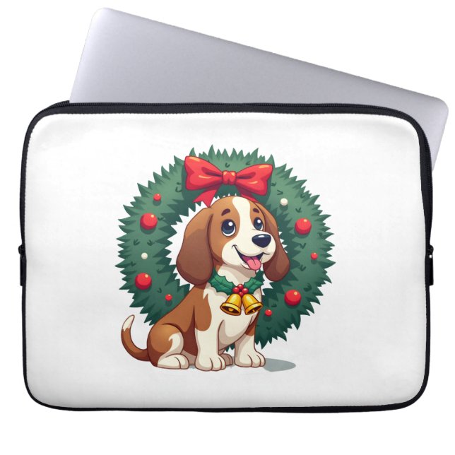 Bloodhound Sleigh Puller Laptopschutzhülle (Vorderseite)