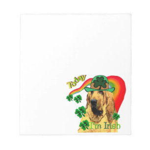 Bloodhound st Patricks Notizblock