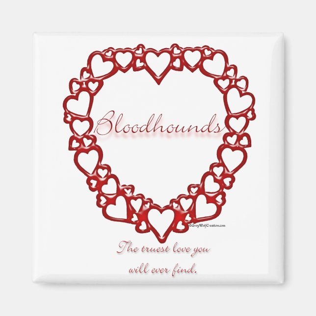 Bloodhound True Love Magnet (Vorne)