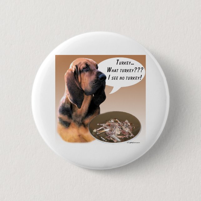 Bloodhound Türkei - Schaltfläche Button (Vorderseite)