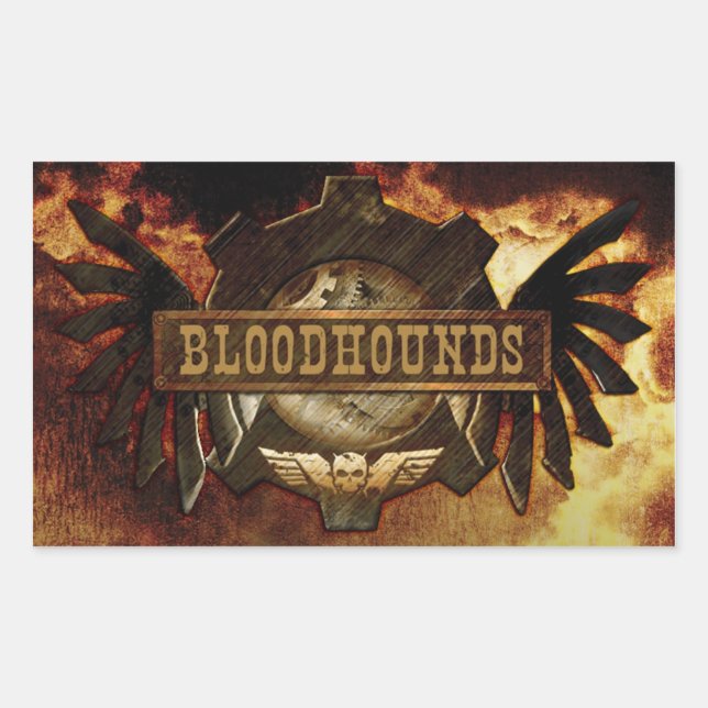 Bloodhounds Logo-Aufkleber (Rechteck) Rechteckiger Aufkleber (Vorderseite)