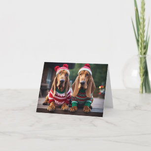Bloodhounds Weihnachtskarte Karte
