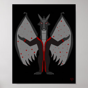 Bloodmoon-Drachengeborenes Fantasy-Poster Poster