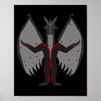 Bloodmoon-Drachengeborenes Fantasy-Poster Poster