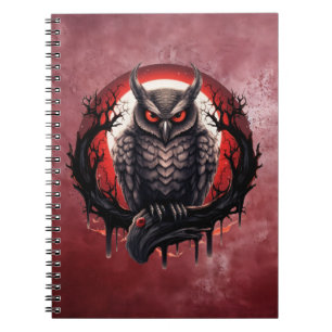 Bloodmoon Horned Owl Notizblock