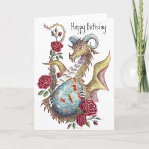 Bloodstone Dragon (Aries) - Carte Anniversaire