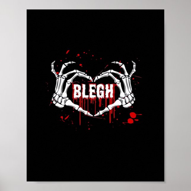 Bloody Breakdown, Skeleton Heart Handemo, Metalc Poster (Vorne)