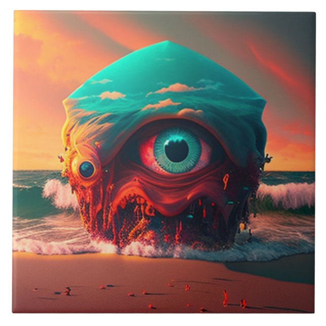 Bloody Eyes Fliese (Vorderseite)