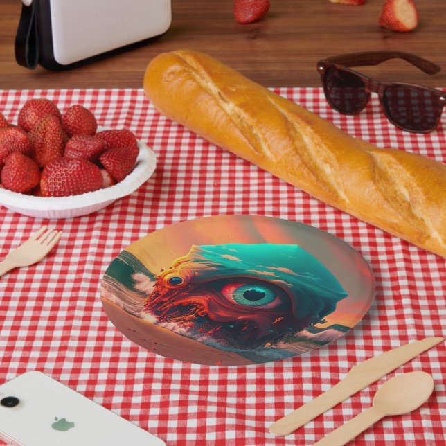 Bloody Eyes Pappteller (Picknick)