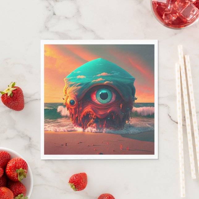 Bloody Eyes Serviette (Beispiel)