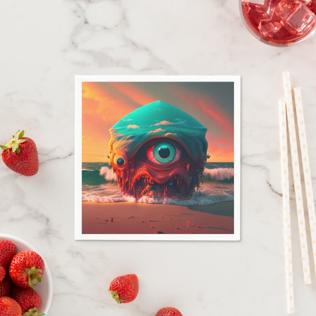 Bloody Eyes Serviette (Beispiel)