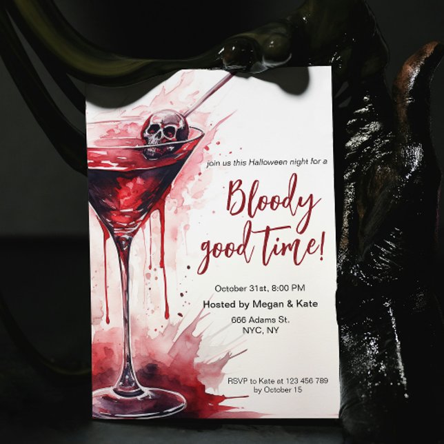 Bloody Good Time Halloween Cocktails Party Einladung (Von Creator hochgeladen)