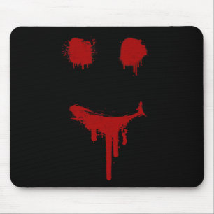 Bloody Halloween Costume I Blood Spritzer Lächeln Mousepad