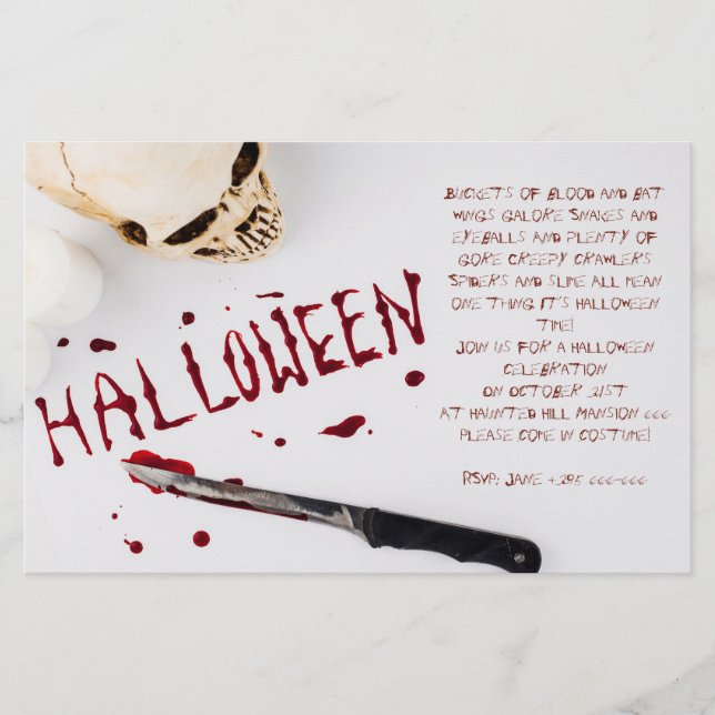 Bloody-Halloween-Party Flyer (Vorne)