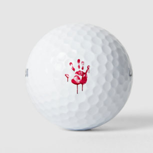 Bloody Hand Halloween Golfball