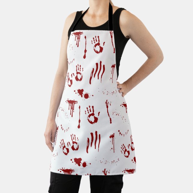Bloody Handprints Bloodflecken und Blood Spritzer Schürze (InSitu)
