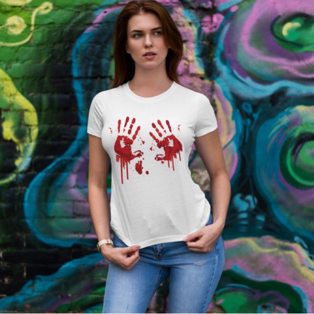 Bloody Handprints T-Shirt (Von Creator hochgeladen)