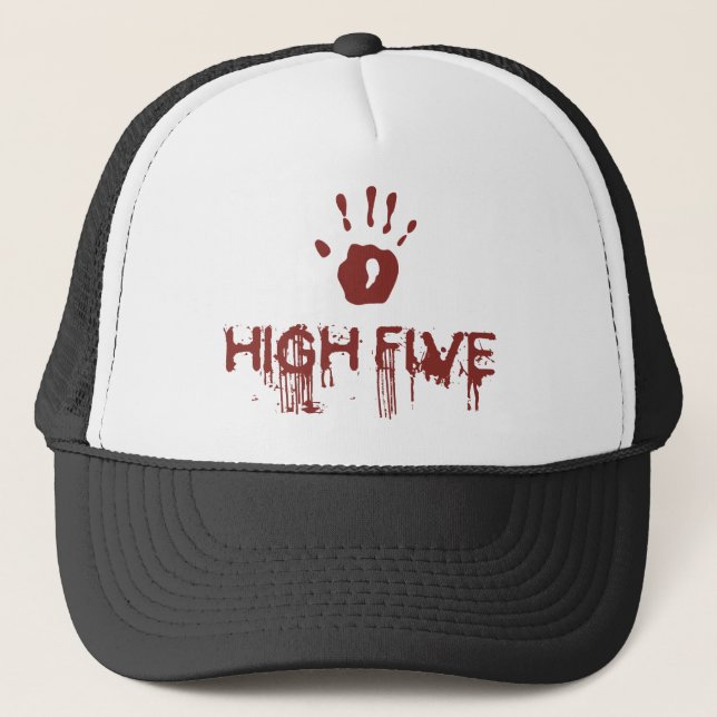 Bloody High Five Truckerkappe (Vorderseite)
