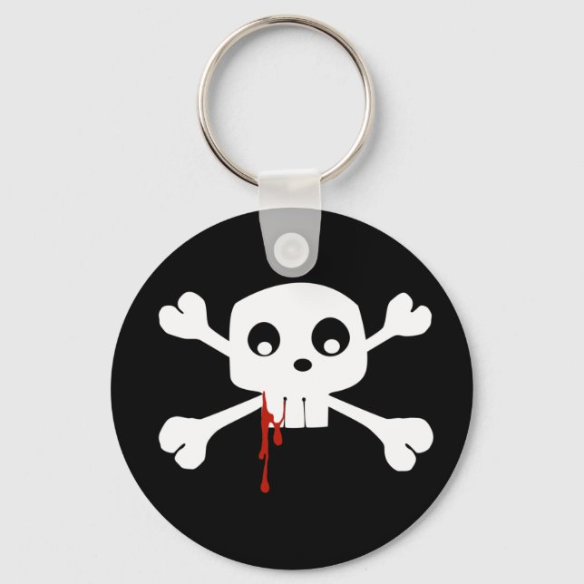 Bloody Jolly Roger Keychain Schlüsselanhänger (Vorderseite)