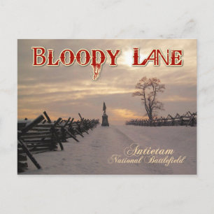 Bloody Lane, Antietam National Schlachtfeld, MD Postkarte