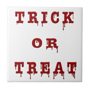 Bloody Letter Trick oder Treat Fliese
