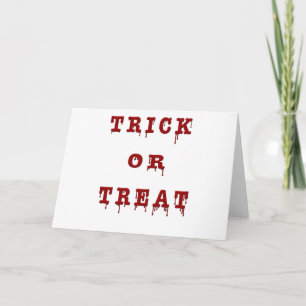 Bloody Letter Trick oder Treat Karte