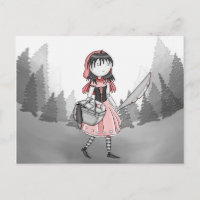 Bloody Lil Red Postcard